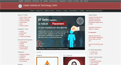 Desktop Screenshot of iitd.ernet.in